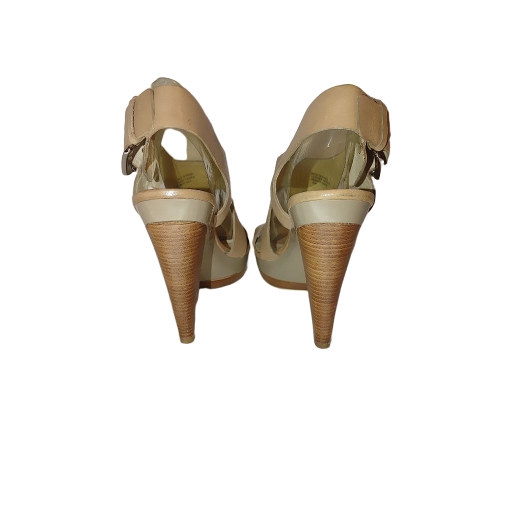 Michael Kors Carla Leather Platform Heel Size 10 - Picture 8 of 12